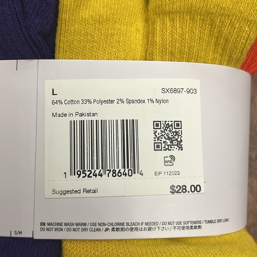 Nike Multi Sport Crew Socks Size L - Picture 14 of 17